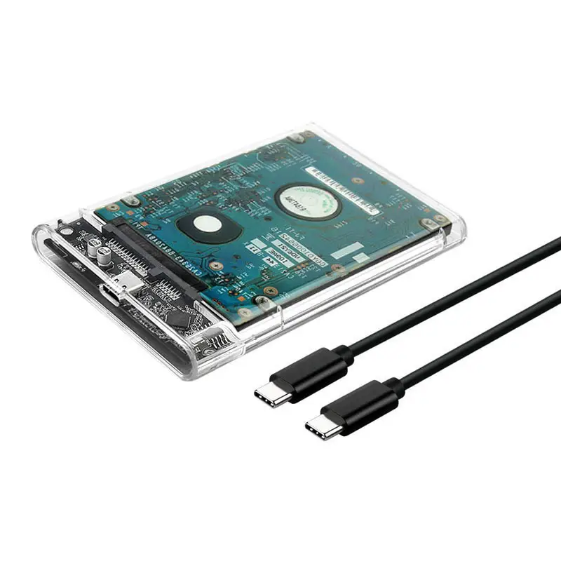 Transparent Type-C to 2.5" SATA SSD Mobile Box - Image 4
