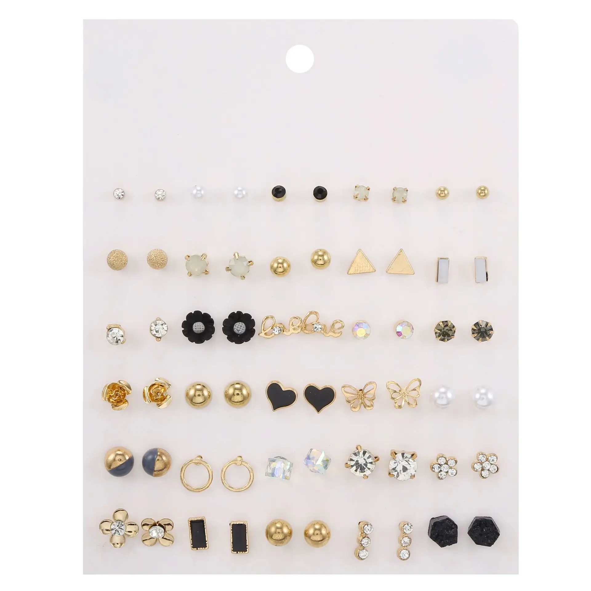 Women's Trendy Earrings Set with Sparkling Gems - Image 7