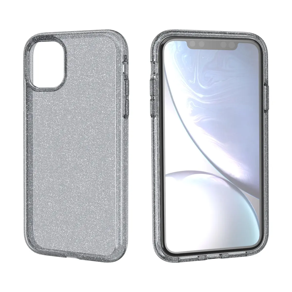 iPhone 15 Pro Max Transparent Glitter Hard Shell Mobile Cover — feature 10