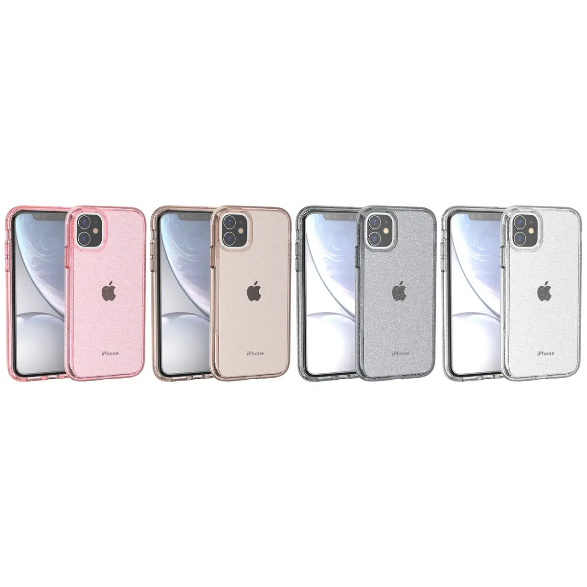 iPhone 15 Pro Max Transparent Glitter Hard Shell Mobile Cover — feature 4