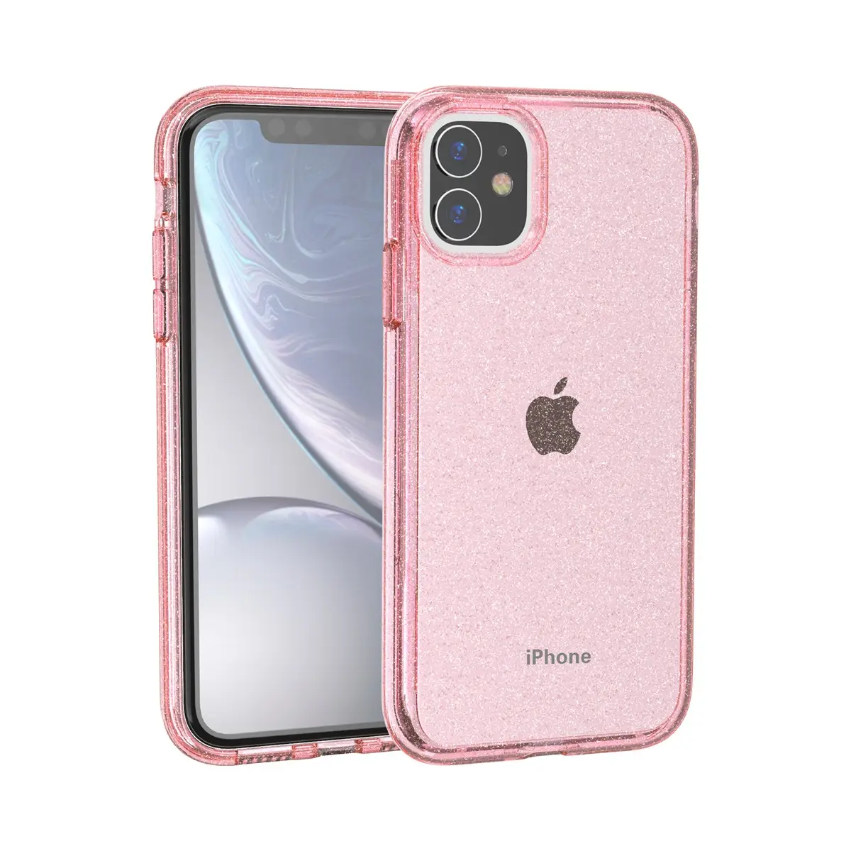 iPhone 15 Pro Max Transparent Glitter Hard Shell Mobile Cover — feature 5