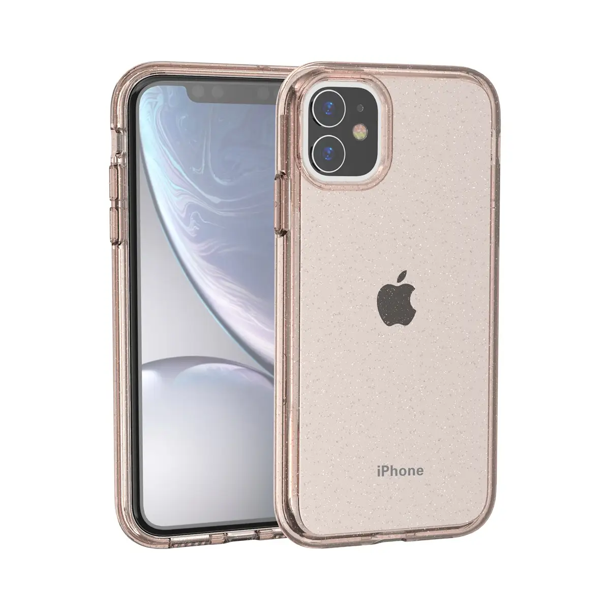 iPhone 15 Pro Max Transparent Glitter Hard Shell Mobile Cover — feature 6
