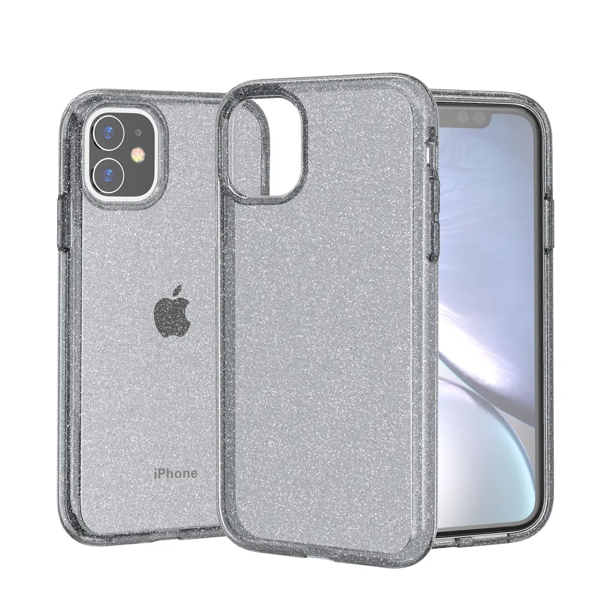 iPhone 15 Pro Max Transparent Glitter Hard Shell Mobile Cover — feature 9
