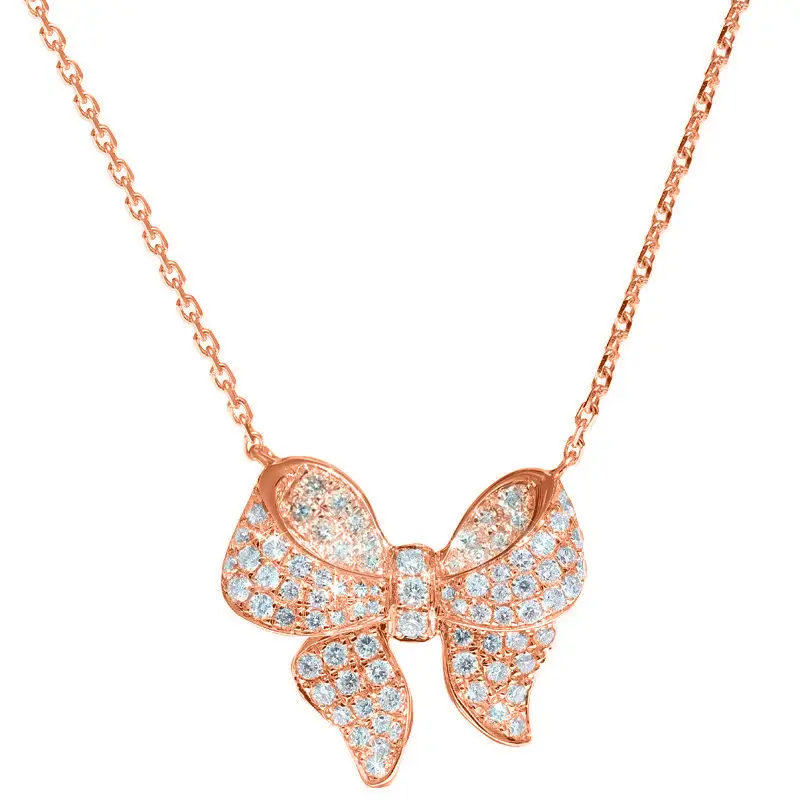 Golden Bow Micro-Encrusted Zircon Commuter Earrings for Women — feature 10