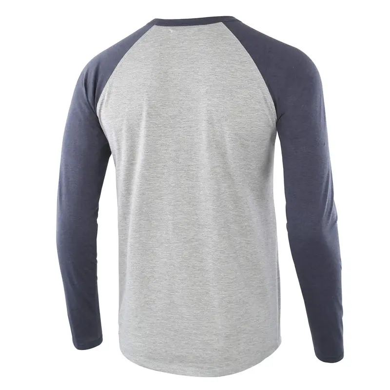 Men's Long Sleeve Hen T-Shirt Grey Large — feature 13