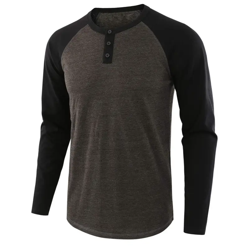 Men's Long Sleeve Hen T-Shirt Grey Large — feature 18