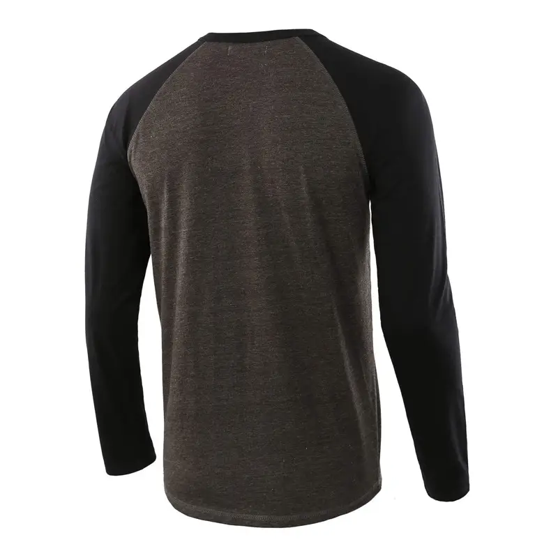 Men's Long Sleeve Hen T-Shirt Grey Large — feature 19