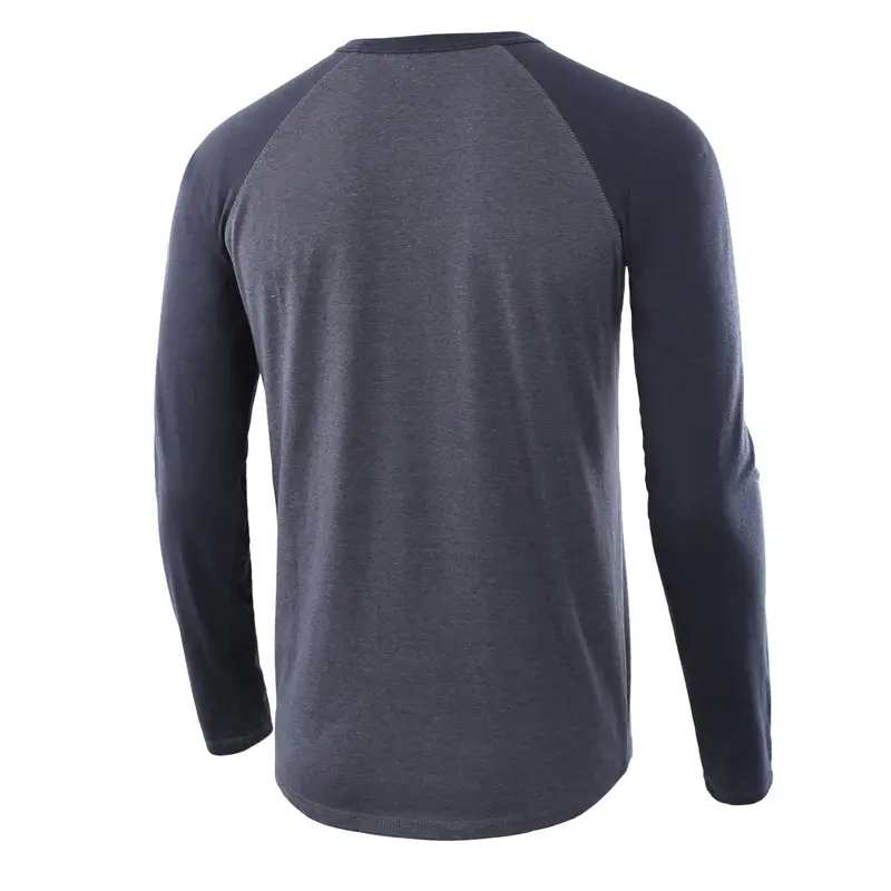Men's Long Sleeve Hen T-Shirt Grey Large — feature 9