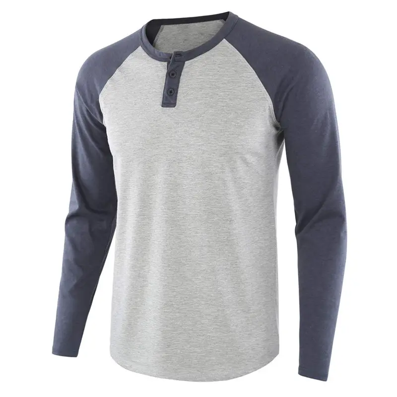 Men's Long Sleeve Hen T-Shirt Grey Large - Image 11