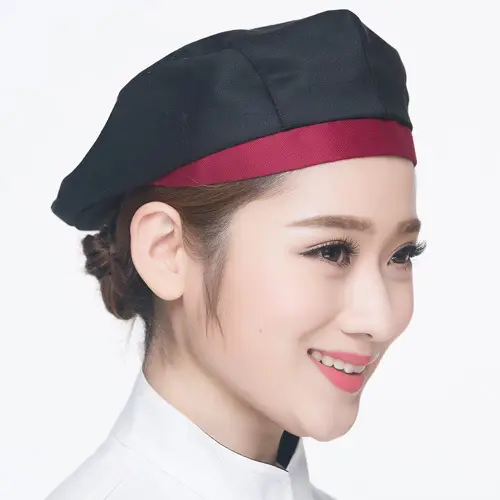 Breathable Chef Hat for Women Forward Beret Cloth - Image 36