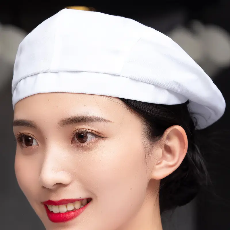 Breathable Chef Hat for Women Forward Beret Cloth - Image 2