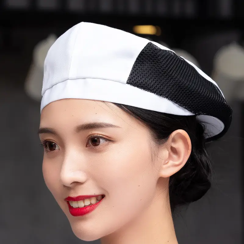 Breathable Chef Hat for Women Forward Beret Cloth - Image 32