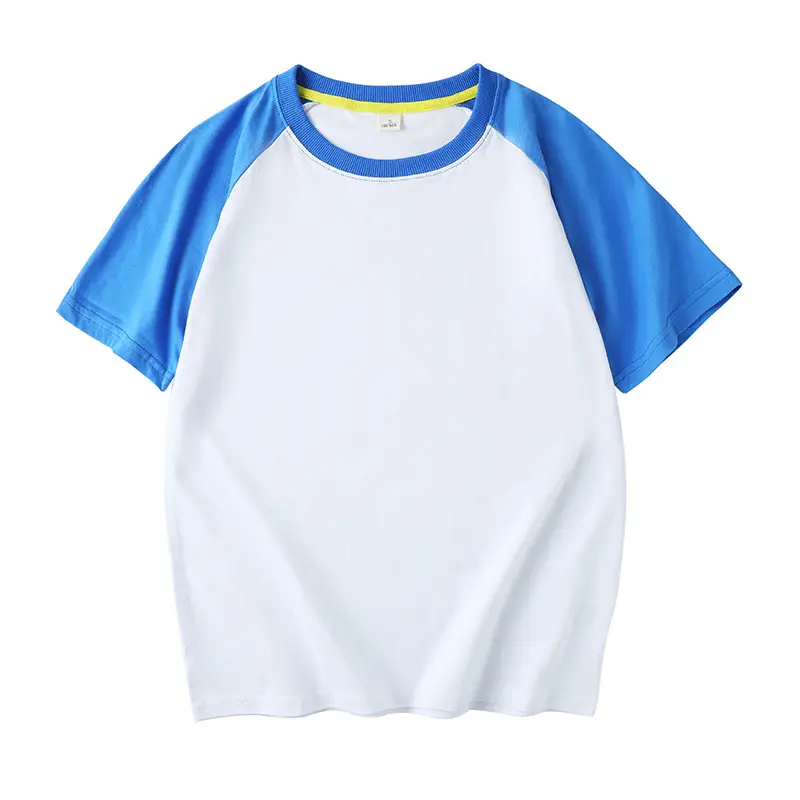 Men White Orange Raglan Sleeve Cotton T-Shirt - Image 4