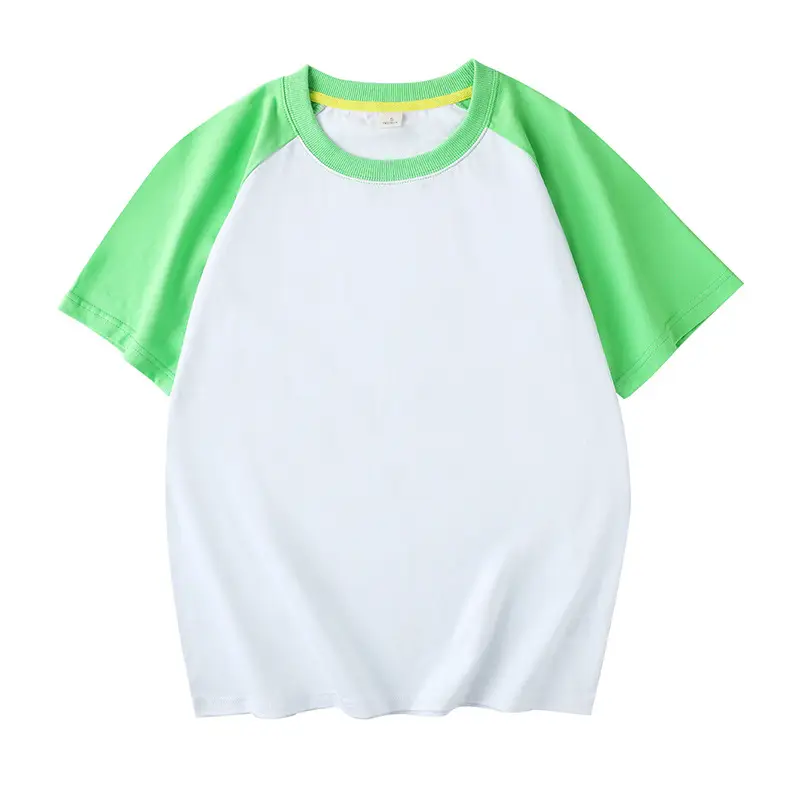 Men White Orange Raglan Sleeve Cotton T-Shirt - Image 5