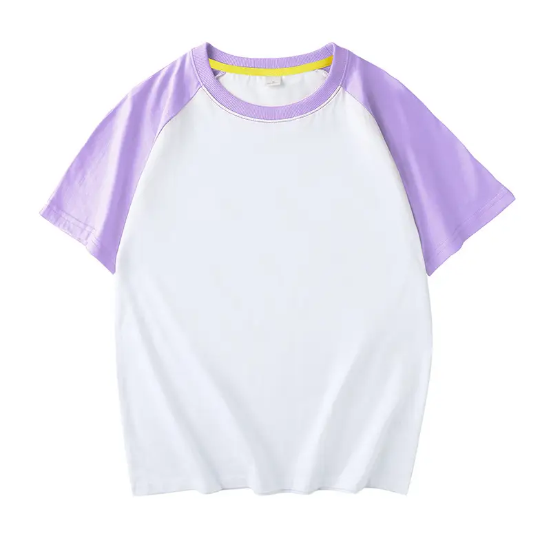 Men White Orange Raglan Sleeve Cotton T-Shirt - Image 8