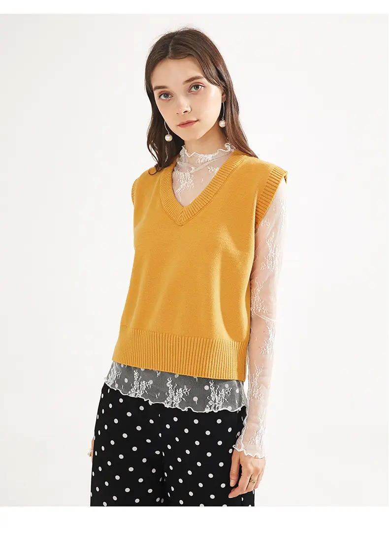 Women's Long Sleeve Mesh Top with Lace Trim — feature 20