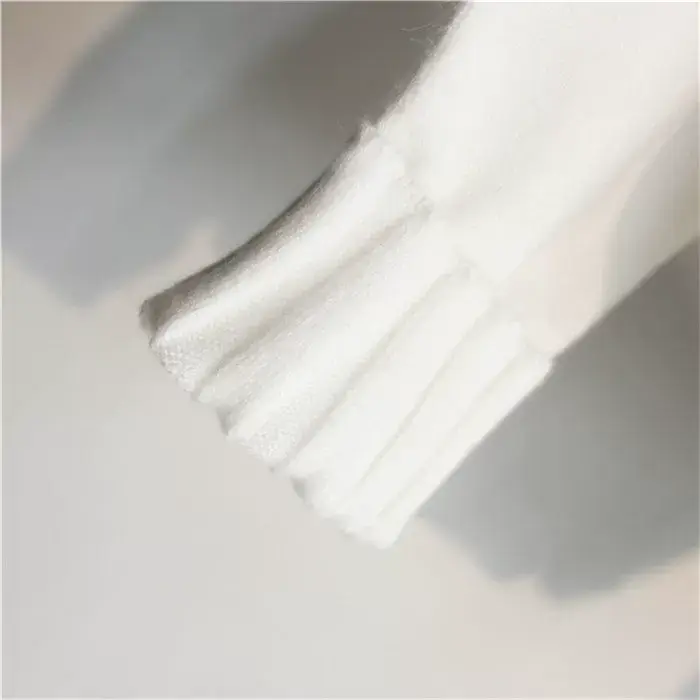 Women Lazy High Neck Pullover Sweater White Knit Long Sleeve — feature 16