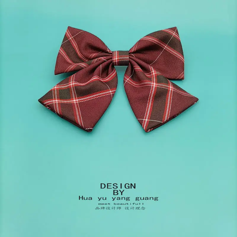 Plaid Plush Bow for Girls Hair Accessories - Image 10