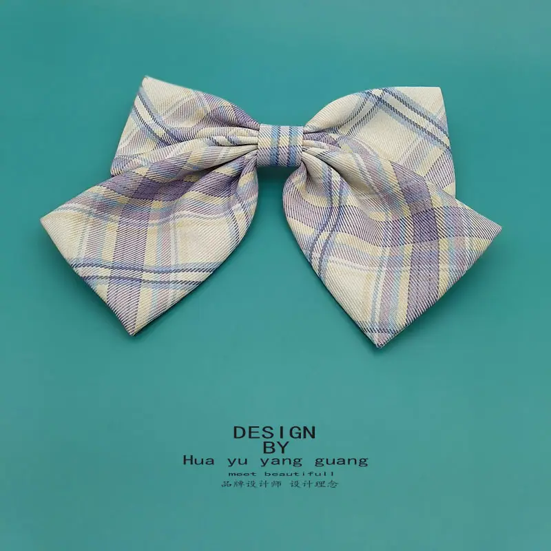 Plaid Plush Bow for Girls Hair Accessories - Image 13