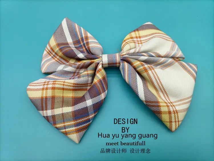 Plaid Plush Bow for Girls Hair Accessories - Image 6