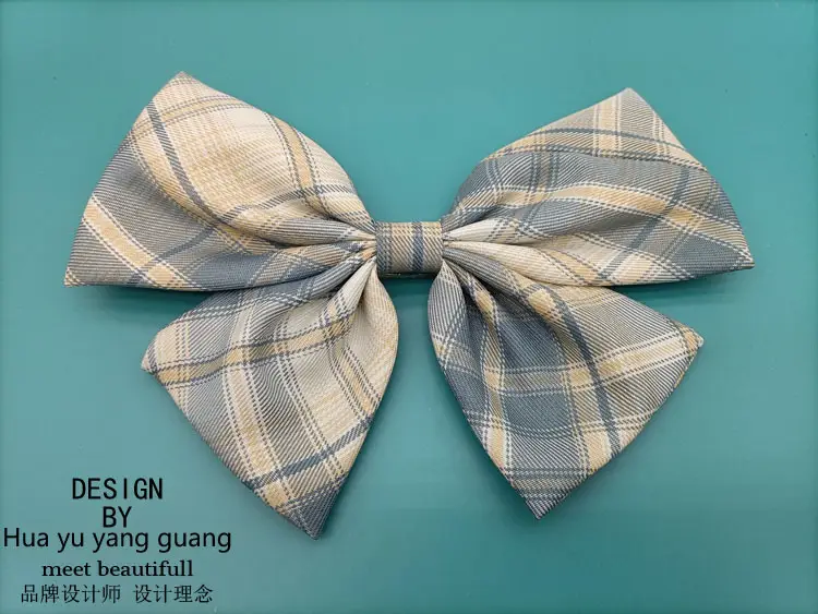 Plaid Plush Bow for Girls Hair Accessories - Image 8