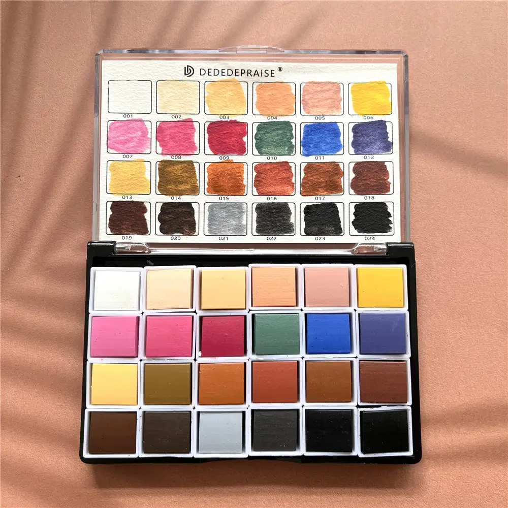 Factory supply solid pearlescent watercolor gem color starlight dark watercolor paint nail painting wholesale watercolor — feature 4