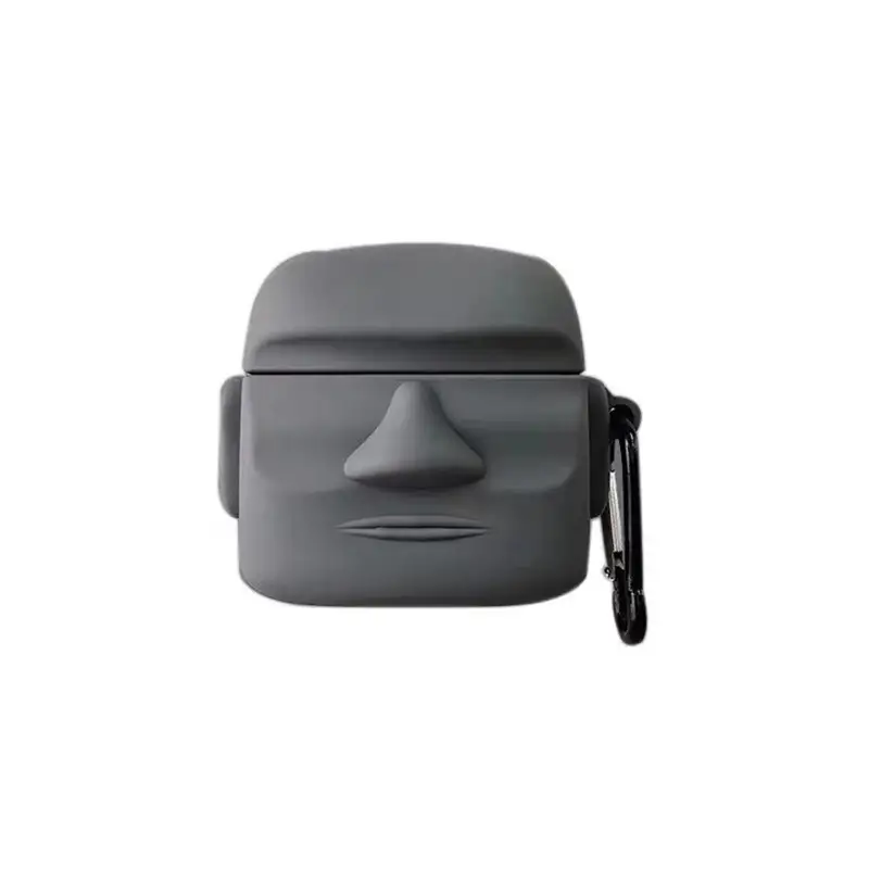 Creative Stone Moai AirPods Pro Earphone Case Anti-Drop Protective Case - Image 6