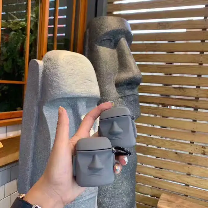 Creative Stone Moai AirPods Pro Earphone Case Anti-Drop Protective Case — feature 6