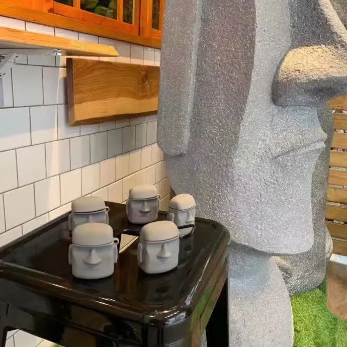 Creative Stone Moai AirPods Pro Earphone Case Anti-Drop Protective Case — feature 8