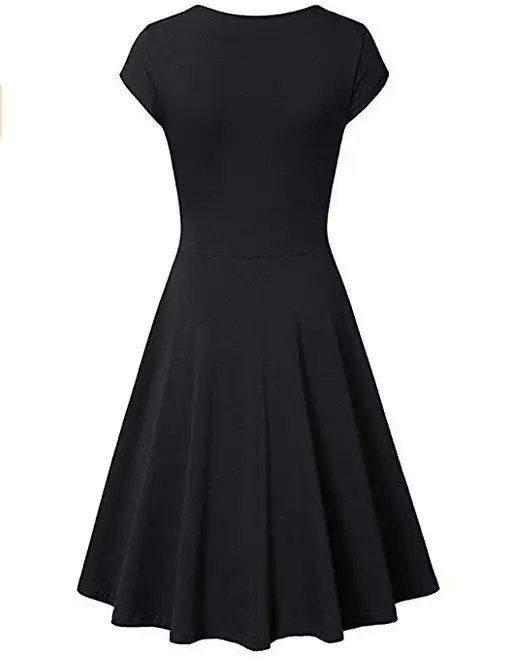 2023 Yellow V Neck Slim Fit Dress for Women — feature 4