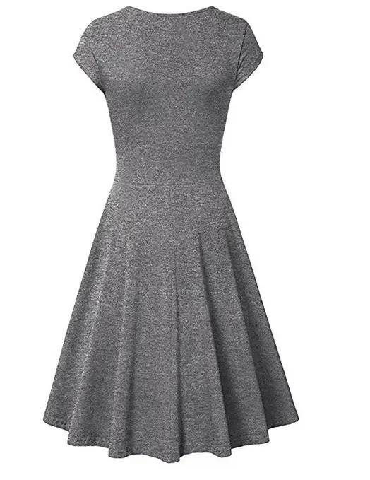 2023 Yellow V Neck Slim Fit Dress for Women — feature 6
