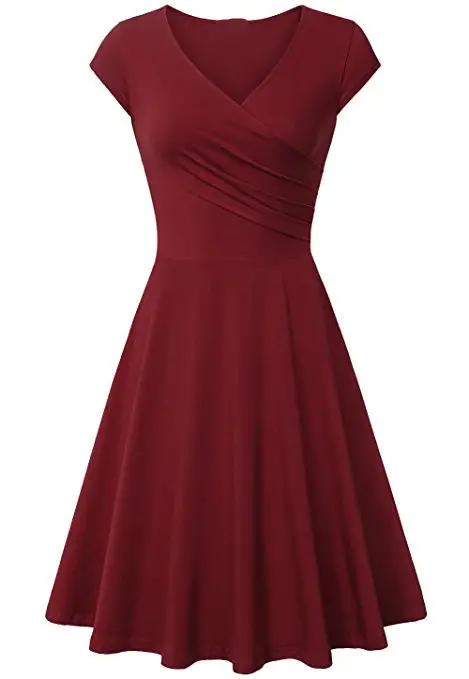 2023 Yellow V Neck Slim Fit Dress for Women - Image 11