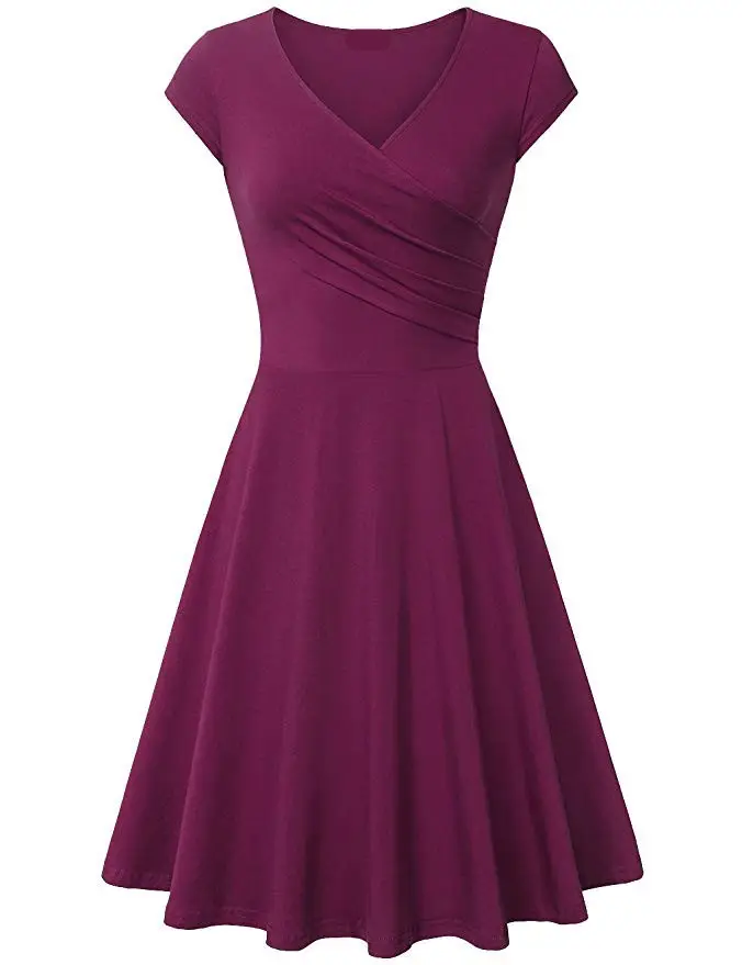 2023 Yellow V Neck Slim Fit Dress for Women - Image 15