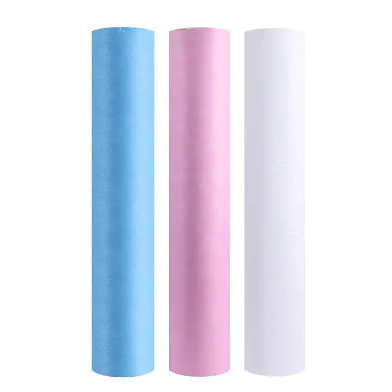 Disposable Cotton Bed Sheets Roll 50 Pcs Cross Hole - Image 2
