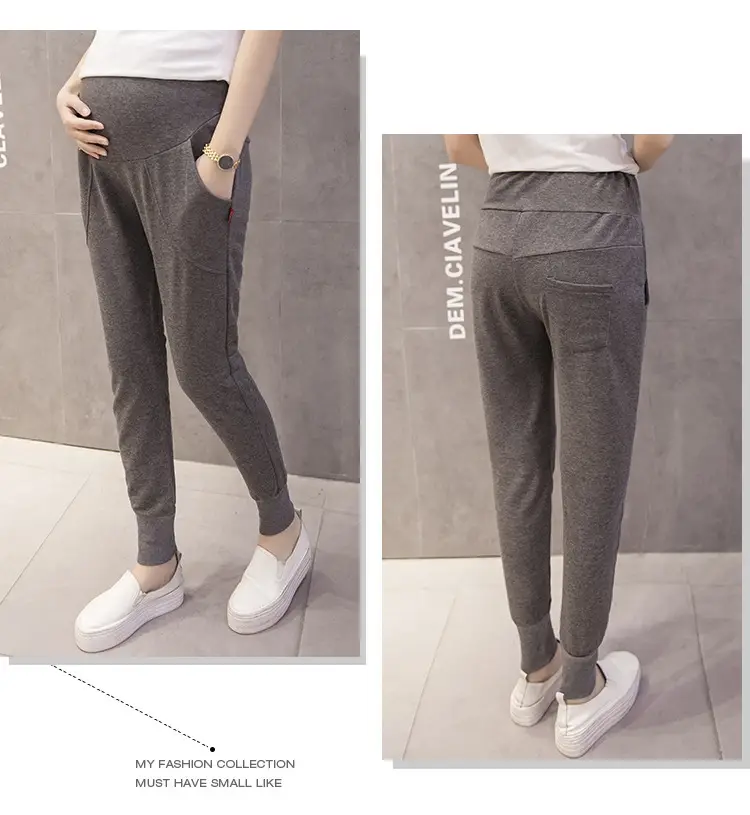 2022 Korean Casual Harem Pants Pregnant Women Belly Support — feature 7
