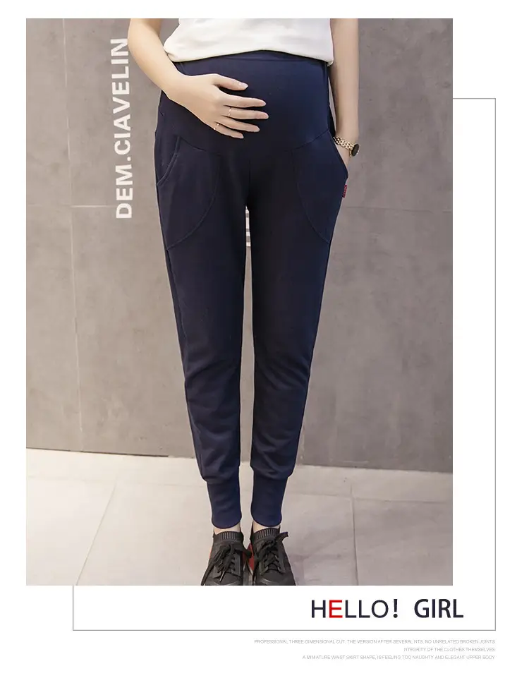 2022 Korean Casual Harem Pants Pregnant Women Belly Support — feature 9