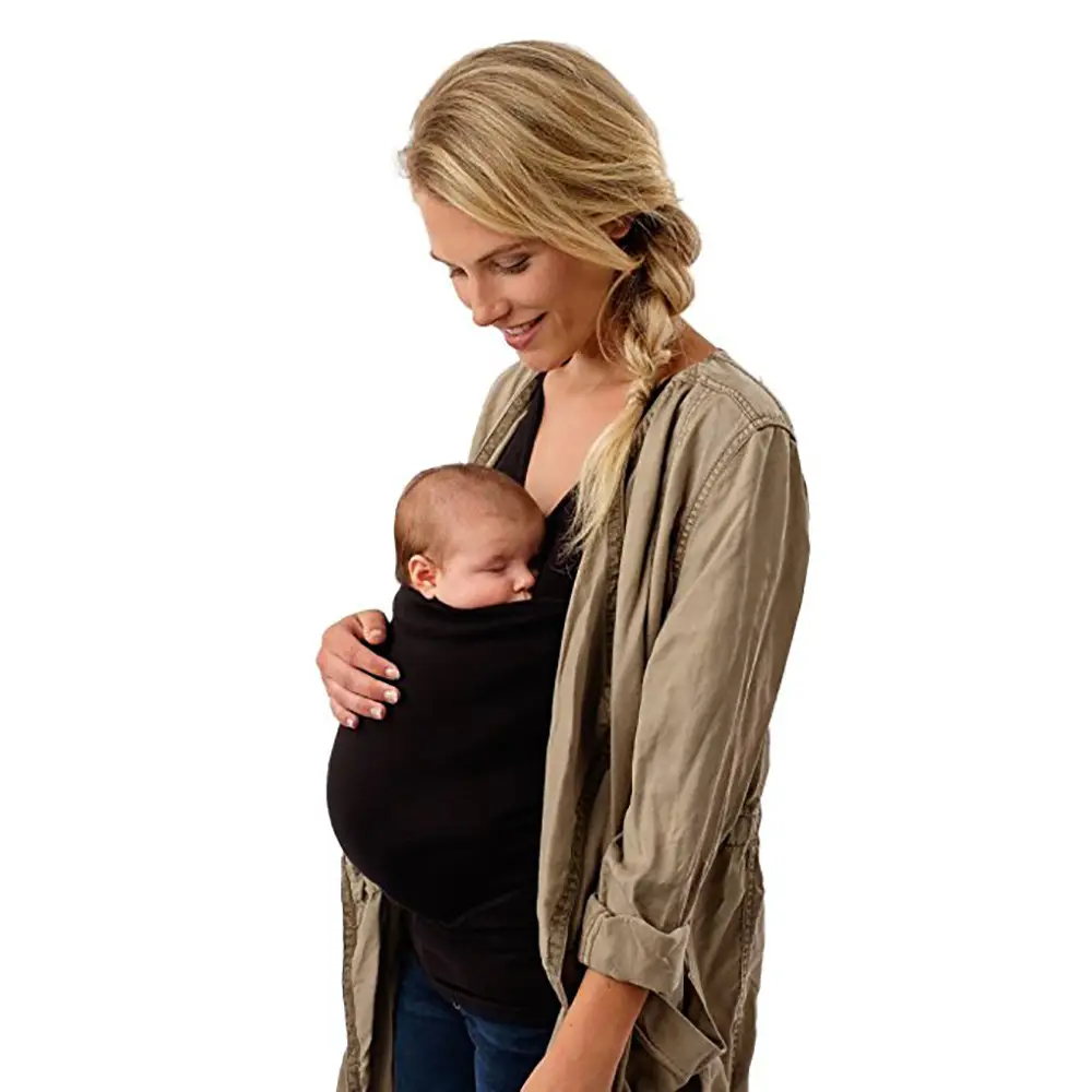 Black Multi-Functional Kangaroo T-Shirt for Women - Image 15