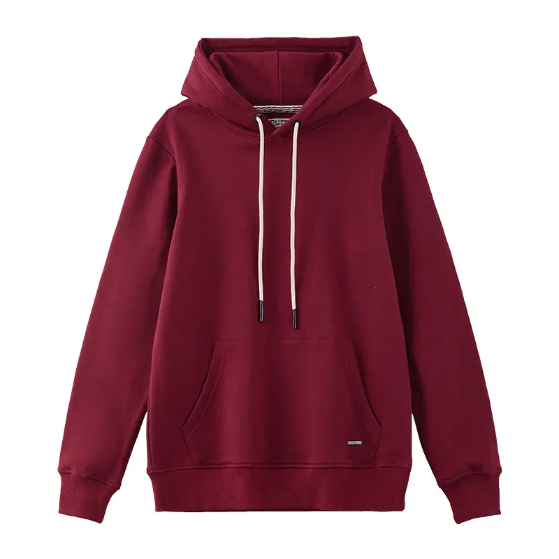 Men Navy Blue Heavyweight Hooded Sweatshirt