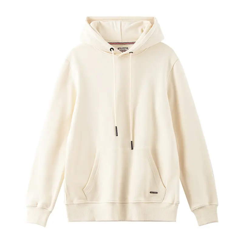 Men Navy Blue Heavyweight Hooded Sweatshirt