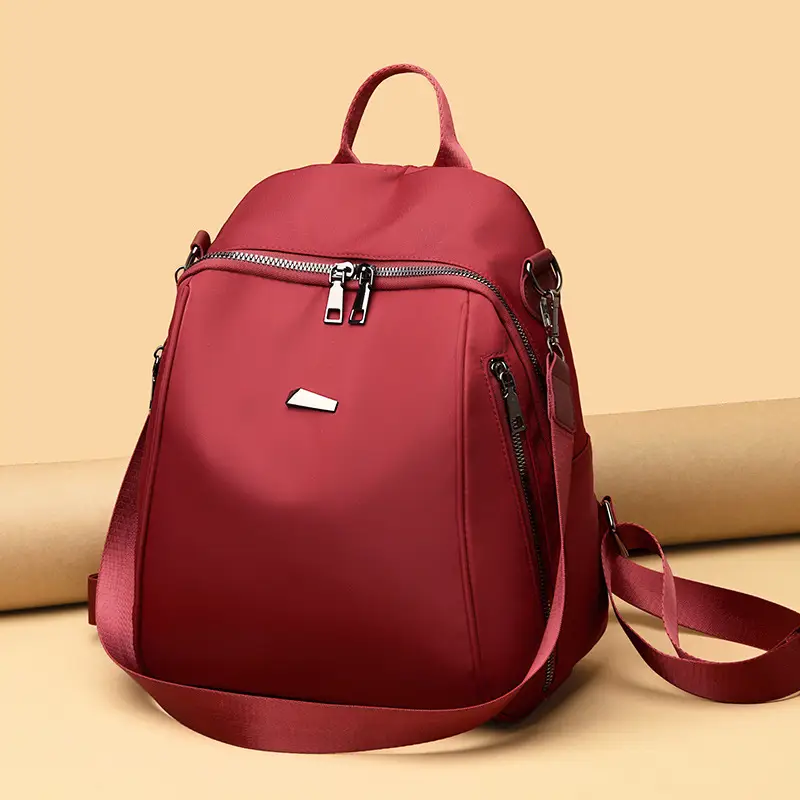 Women's 2024 Trendy Black Oxford Cloth Backpack - Image 6