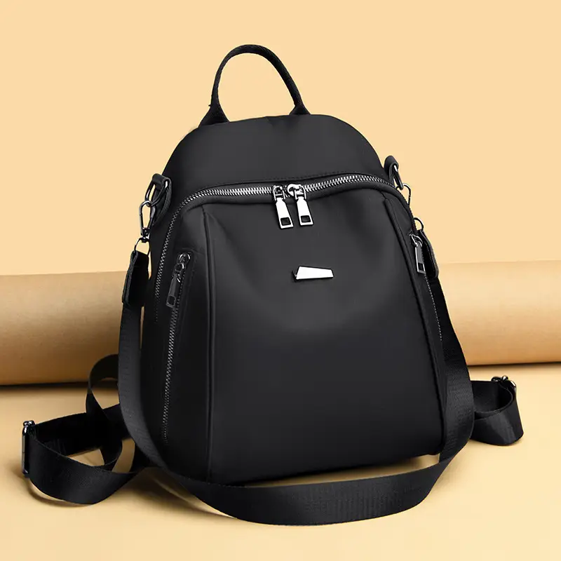 Women's 2024 Trendy Black Oxford Cloth Backpack - Image 7