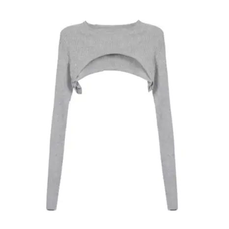 Pink Long Sleeve Knitted Top for Women - Image 5