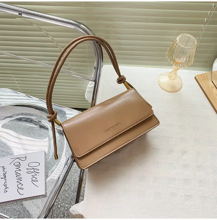 Black Leather Shoulder Crossbody Bag for Women - Image 2