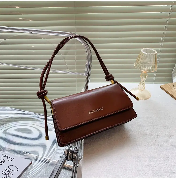 Black Leather Shoulder Crossbody Bag for Women - Image 4
