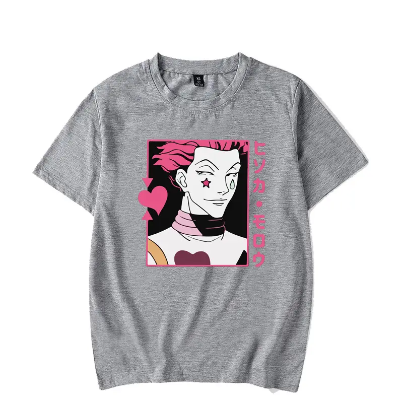 Japanese Anime HUNTER x HUNTER T-Shirt Light Blue - Image 3
