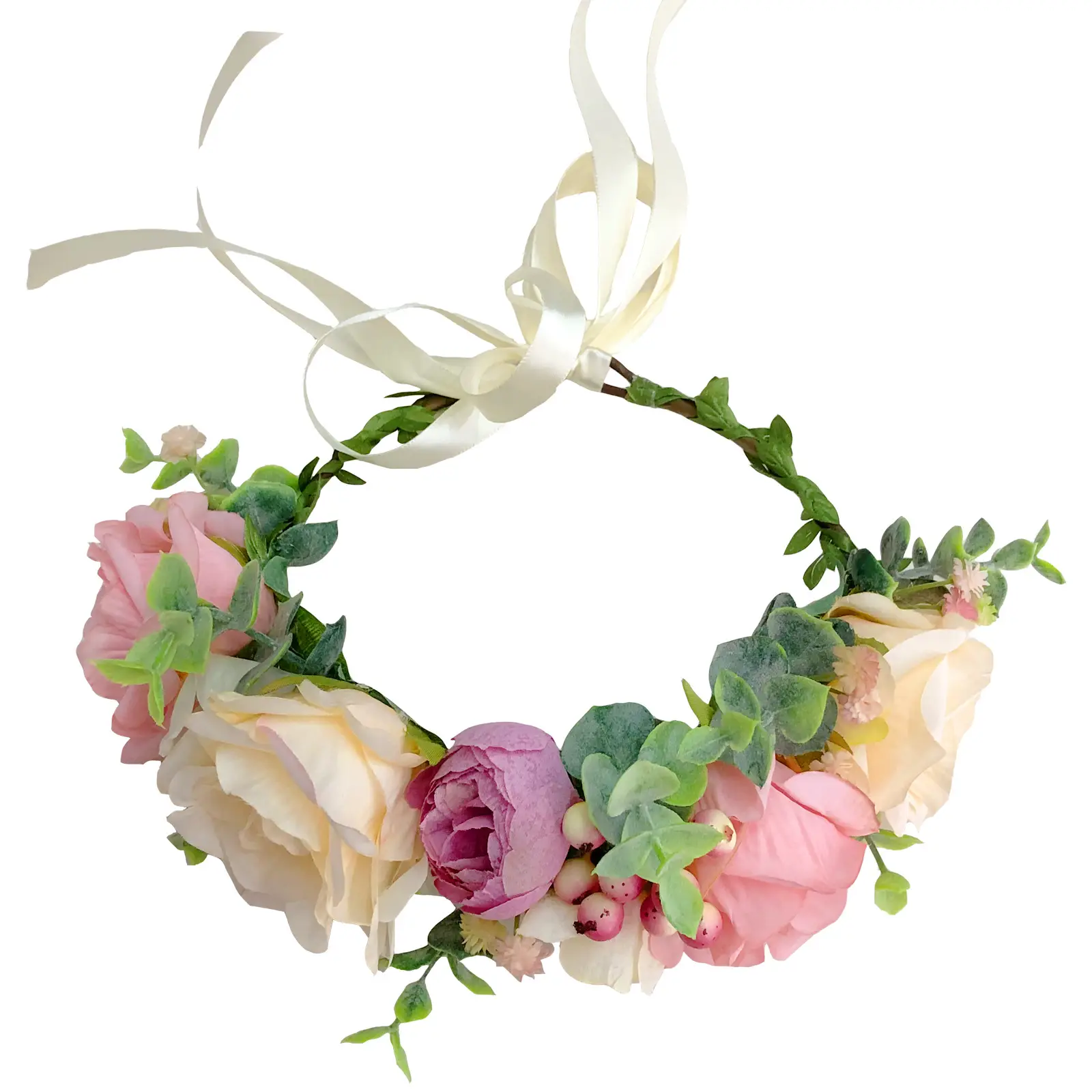 Rose Corolla Water Grass Hair Band for Women Travel Photo - Image 6