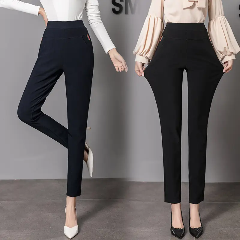 2023 Women's Black Slimming Leggings with High Elasticity - Image 3