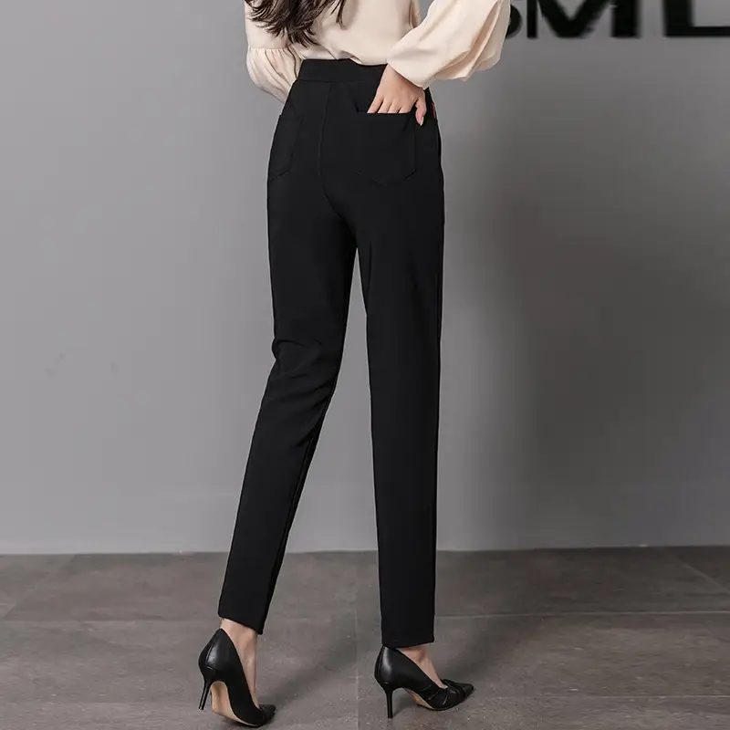 2023 Women's Black Slimming Leggings with High Elasticity - Image 4