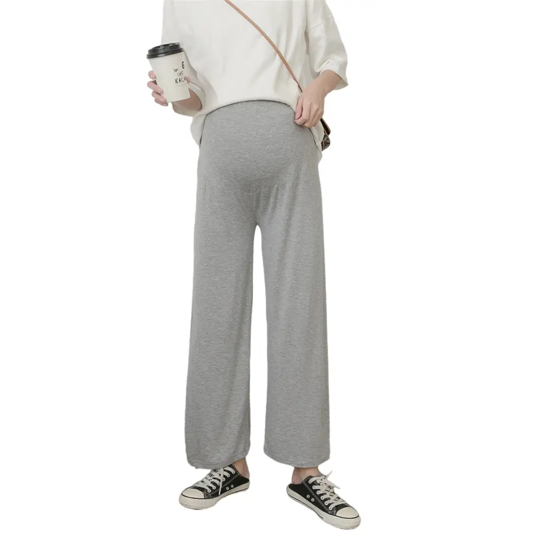 Real Shot Pregnant Women's Wide Leg Pants Spring Autumn - Image 17