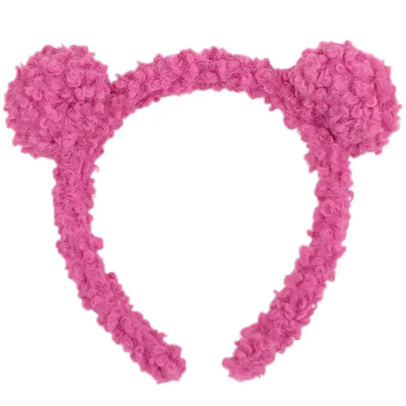 Little Bear Ear Cushion Soft Plush Hair Hoop Women